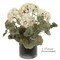 White Geranium Bush 18" Silk Plant | UV-Resistant Indoor/Outdoor Décor | 7-Bloom Floral Home®